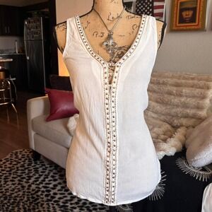 Boho Studded Tank Top Western Festival Idyllwind 🌿